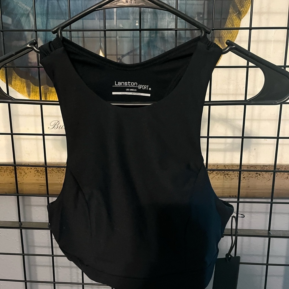 Lanston Sport Black Women's Top